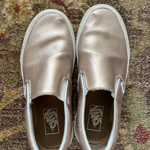 vans slip on pearly light pink 7.5